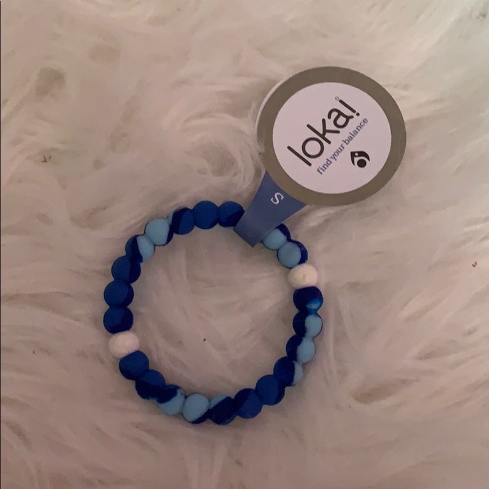 Blue tie dye lokai bracelet